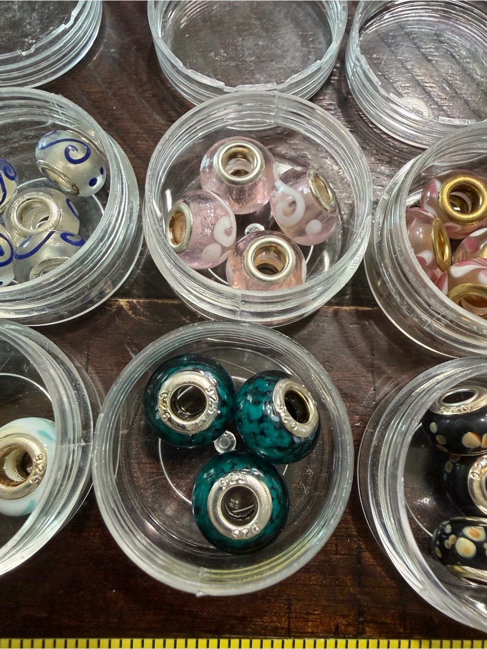Mixed Glass European-Style Charm Beads - Multicolor Set - Picture 3 of 9
